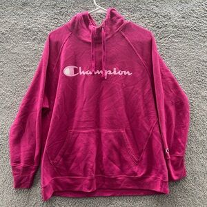 Champion hoodie pink size 2XL